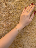 Gold Yıldız Taşlı Bileklik