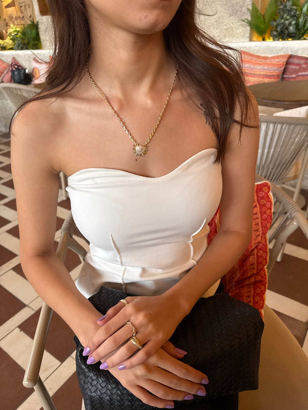 Işıltılı Güneş Kolye