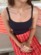 Taşlı Arı Charm Kolye