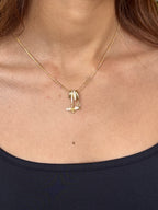 Taşlı Arı Charm Kolye