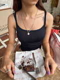 Taşlı Yonca Detaylı Kolye