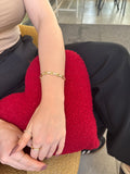 Gold Oval Zincir Bileklik