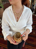 Cornicello & Güneş Charm İkili Gold Kolye Seti