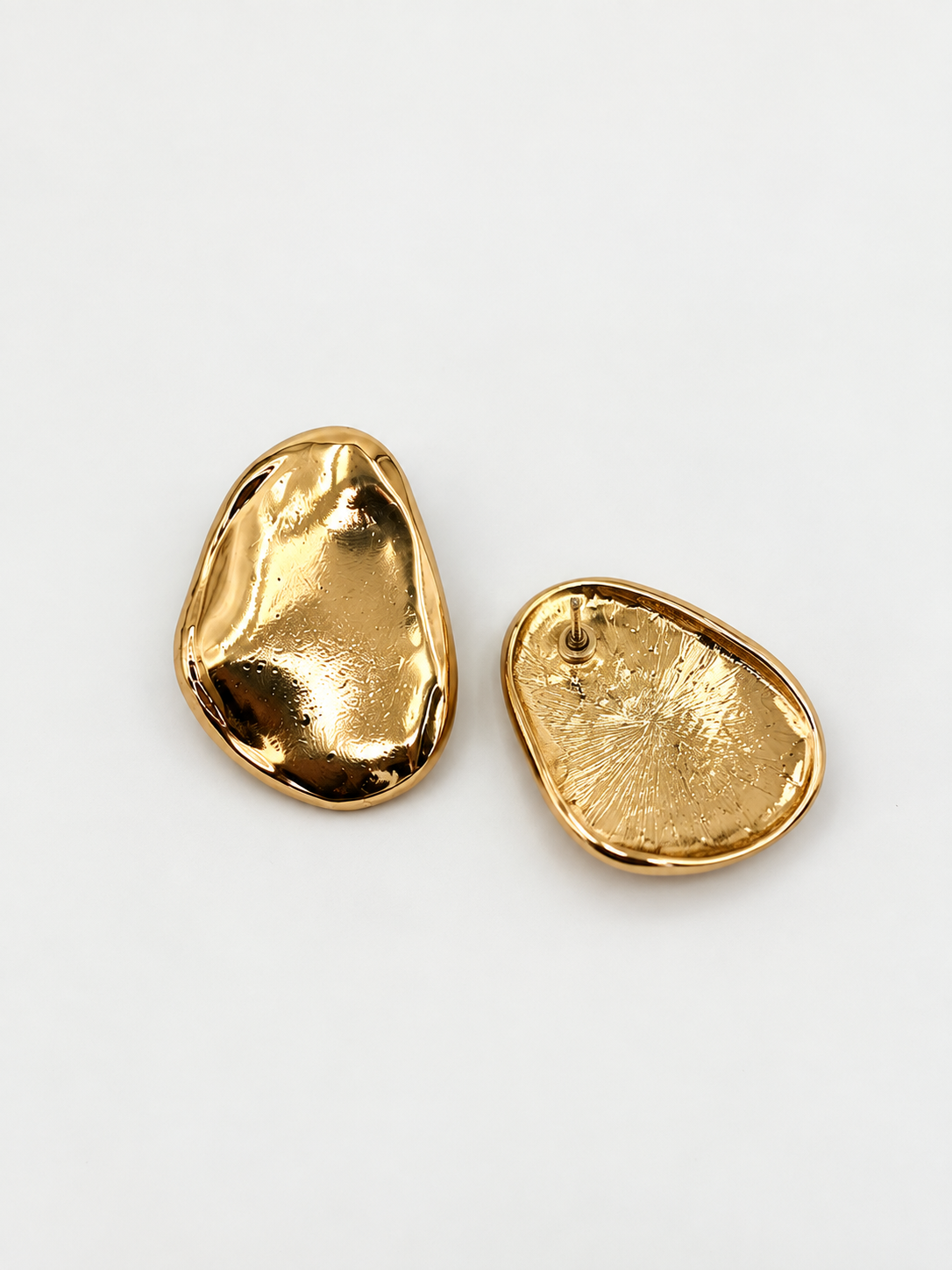 Organik Form Gold Küpe