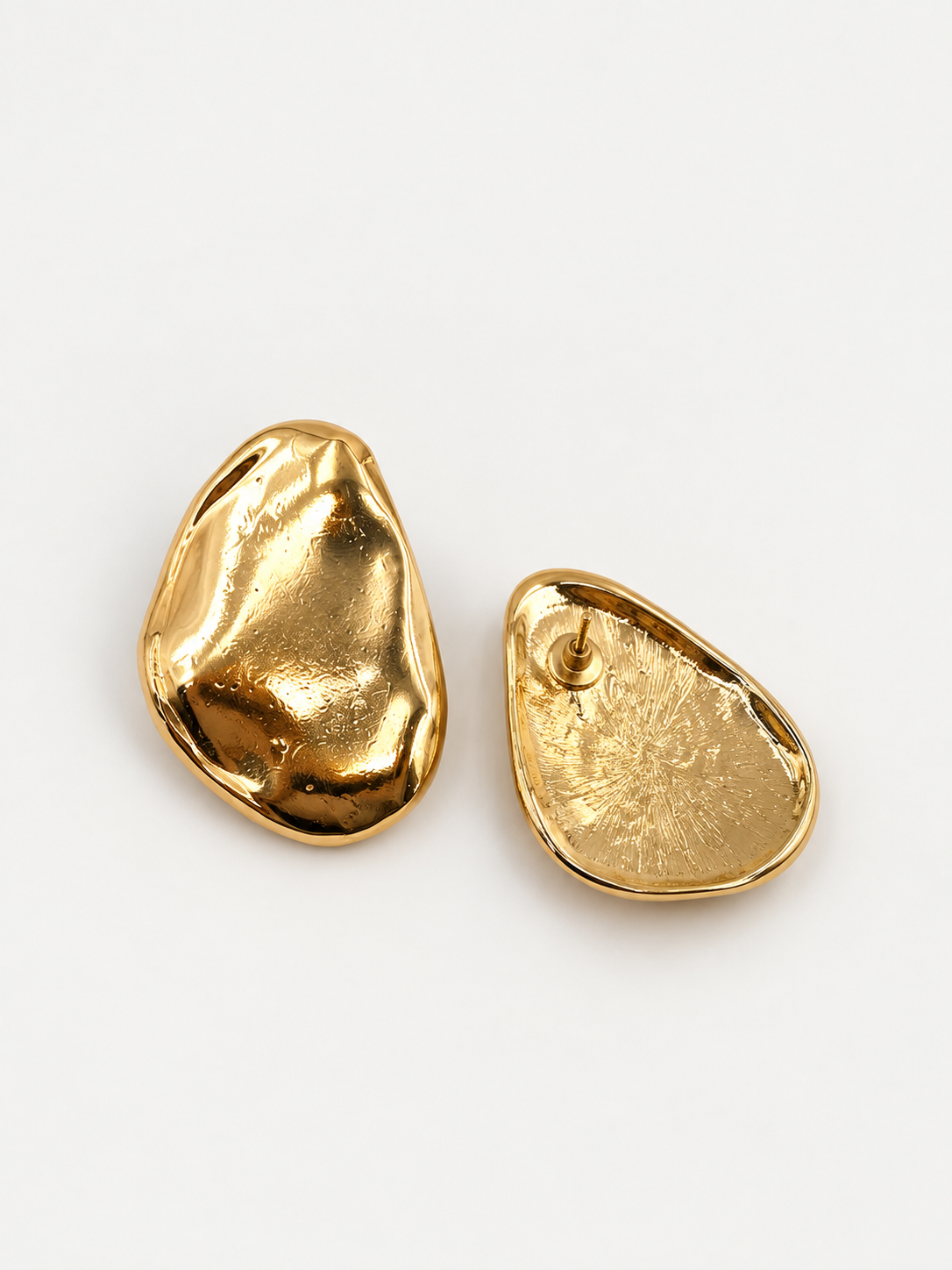 Organik Form Gold Küpe