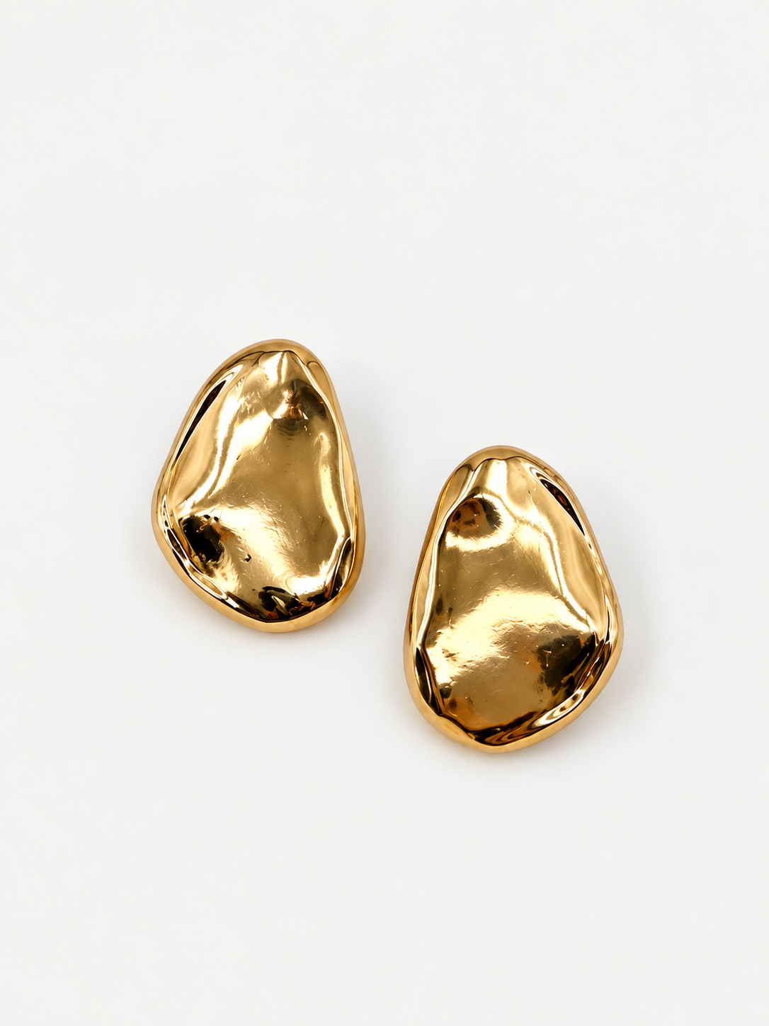 Organik Form Gold Küpe