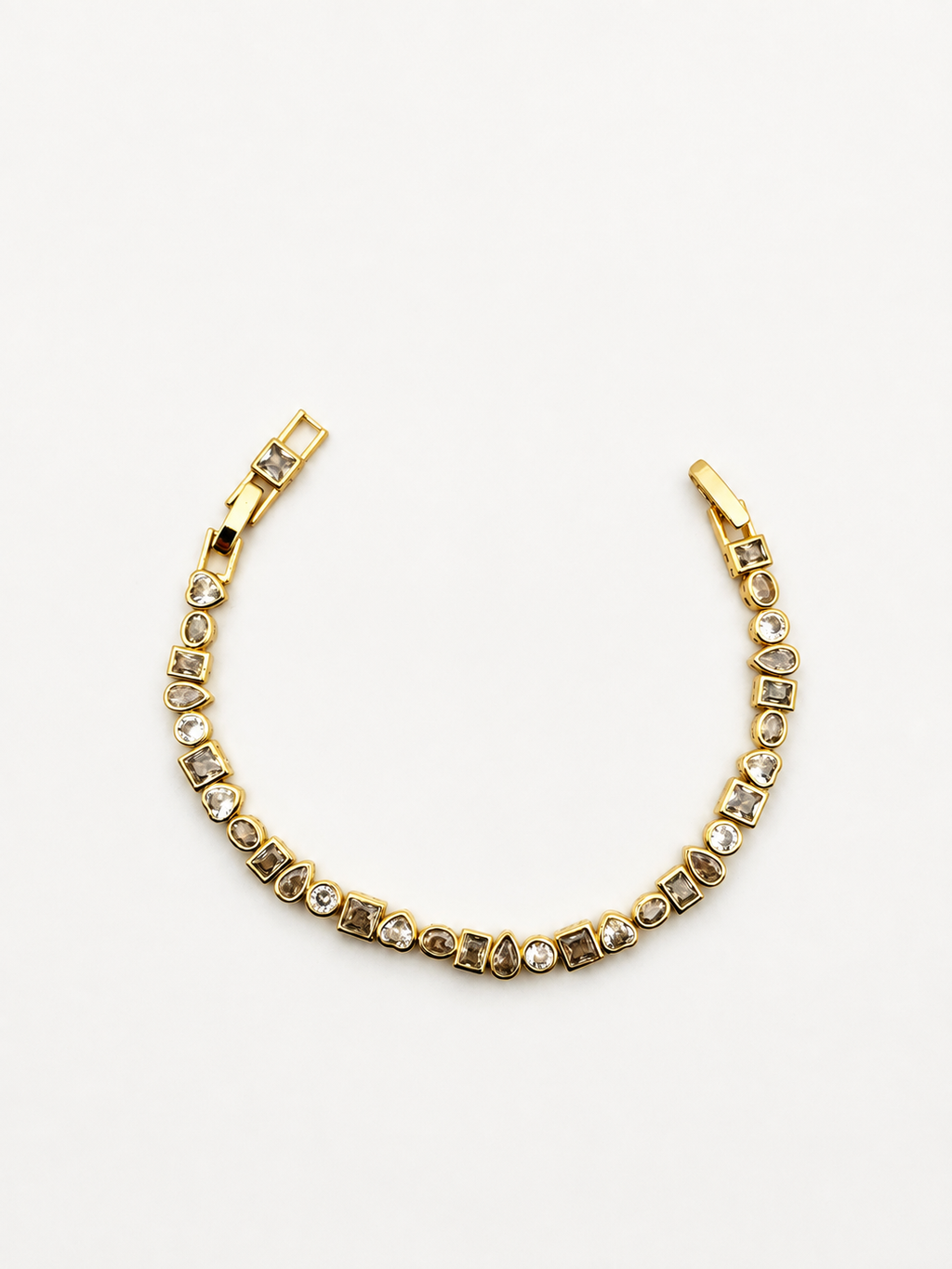 Gold Geometrik Taşlı Bileklik
