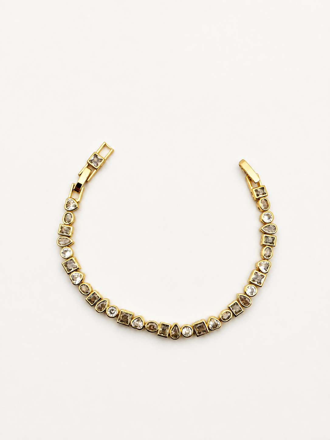 Gold Geometrik Taşlı Bileklik