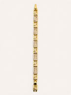Gold Grek Desenli Taşlı Bileklik