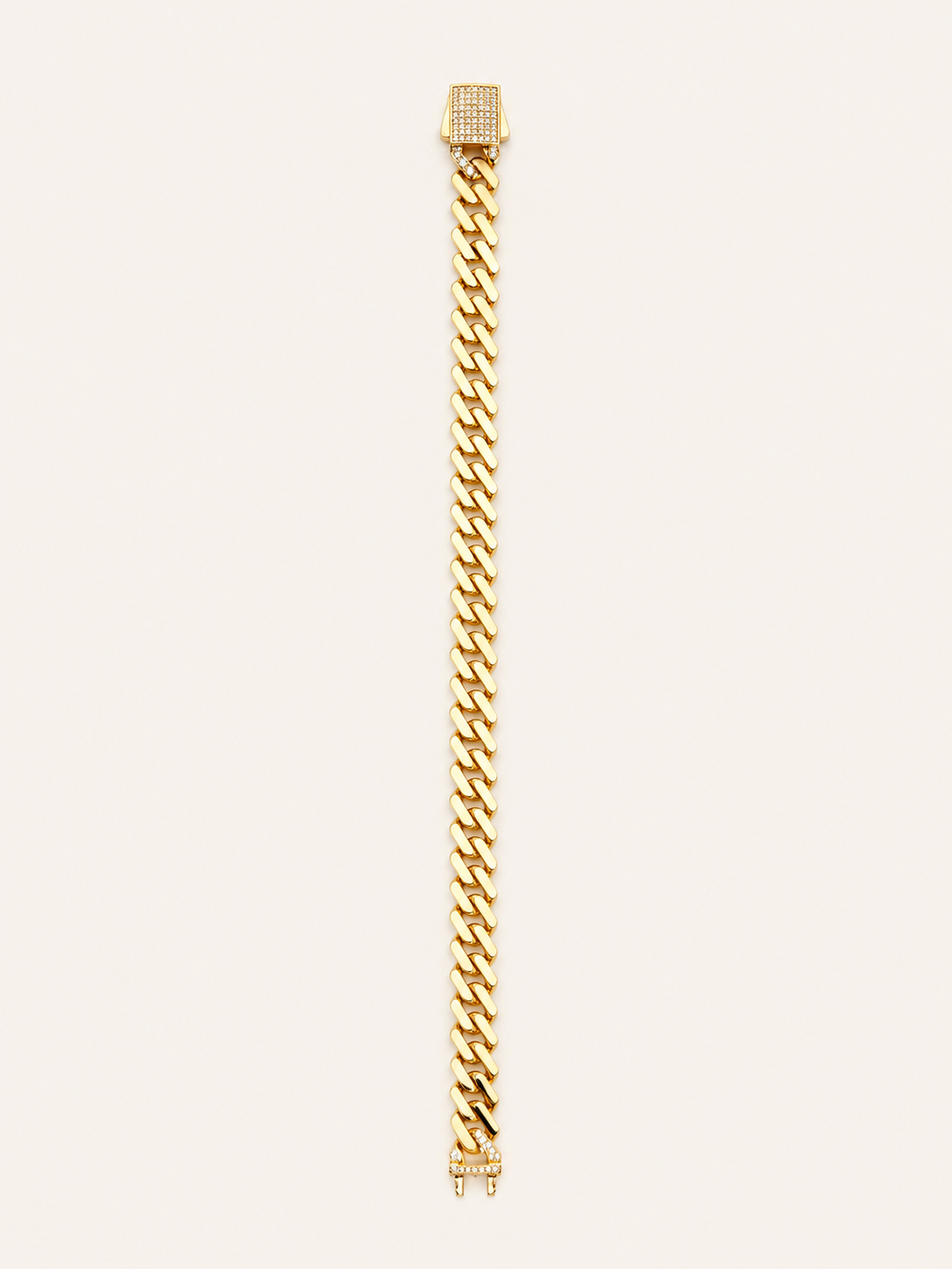 Gold Kalın Örgü Zincir Bileklik