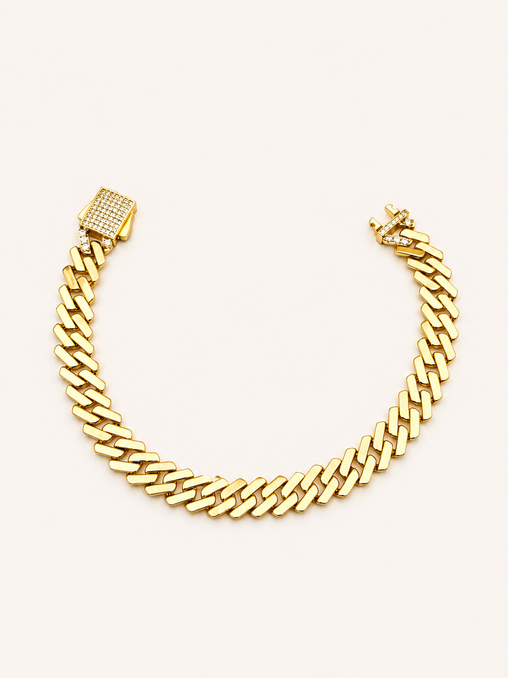 Gold Kalın Örgü Zincir Bileklik