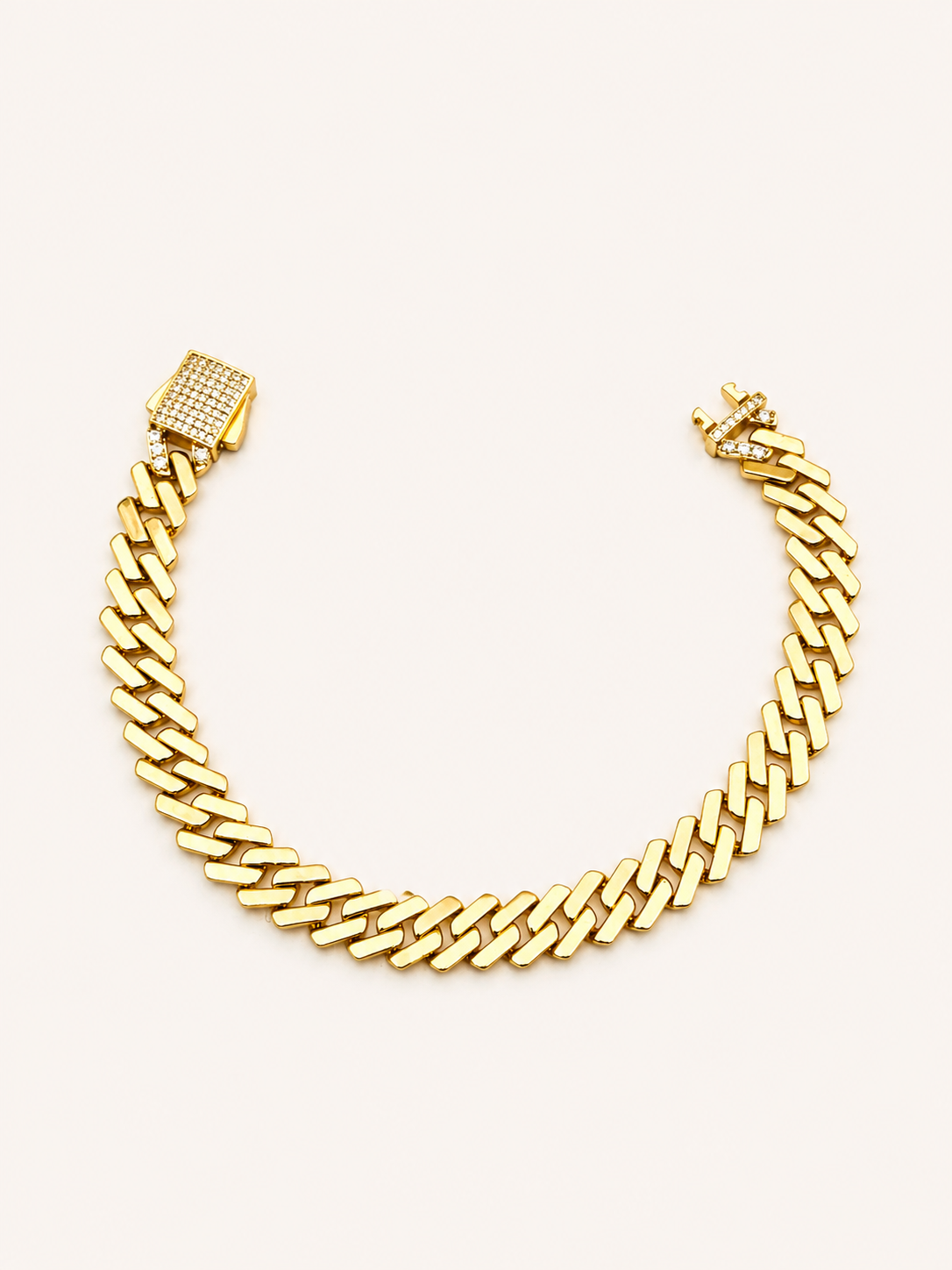 Gold Kalın Örgü Zincir Bileklik