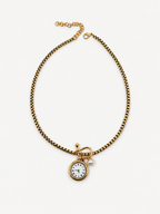 Katmanlı Vintage Saat Charm Kolye
