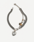 Katmanlı Vintage Saat Charm Kolye