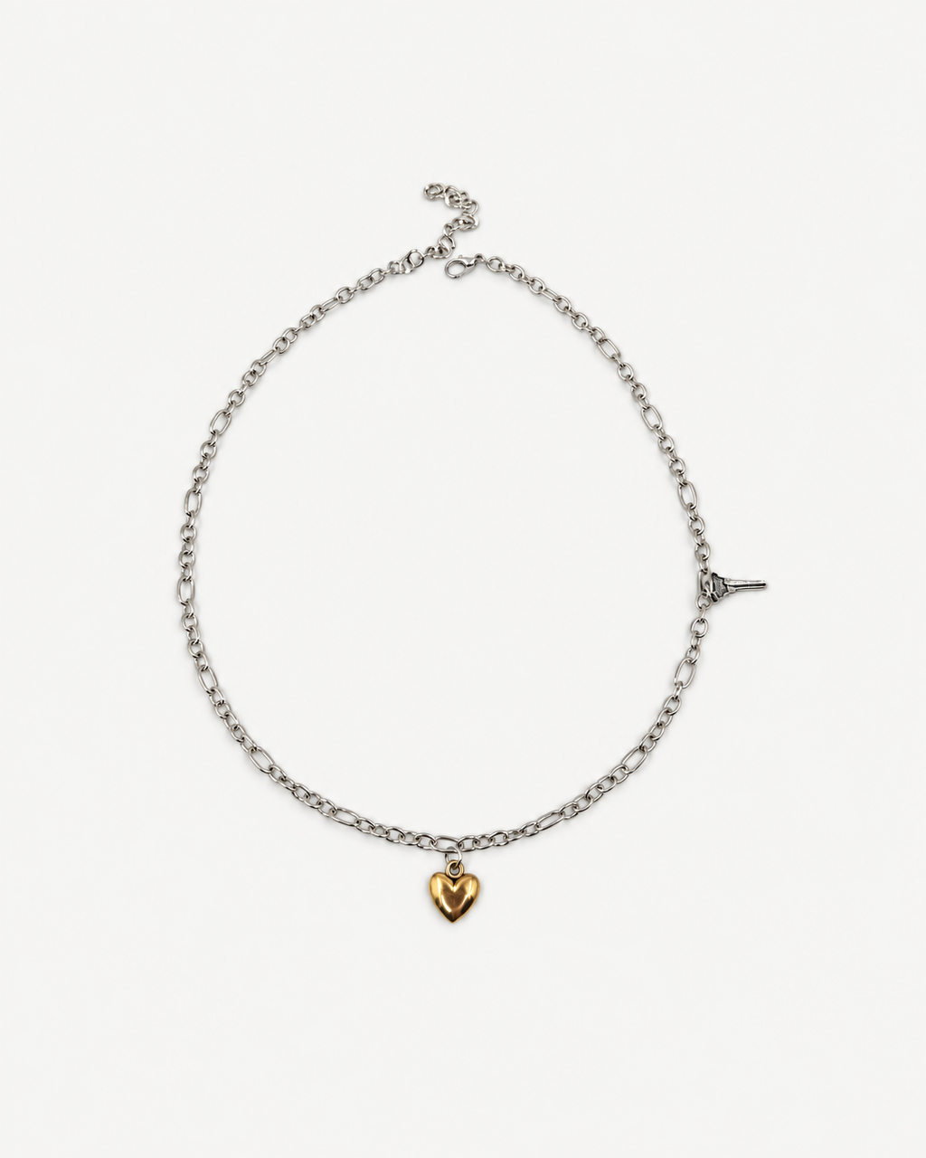 Katmanlı Vintage Saat Charm Kolye