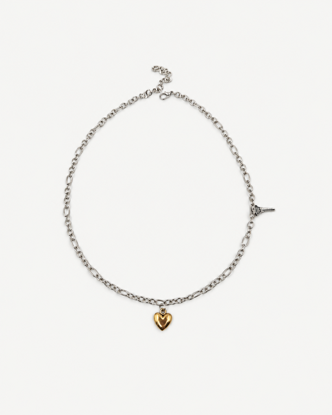 Katmanlı Vintage Saat Charm Kolye