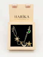 Gökyüzü Charm Çelik Kolye