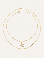 Yıldız Detaylı İkili Kolye Seti