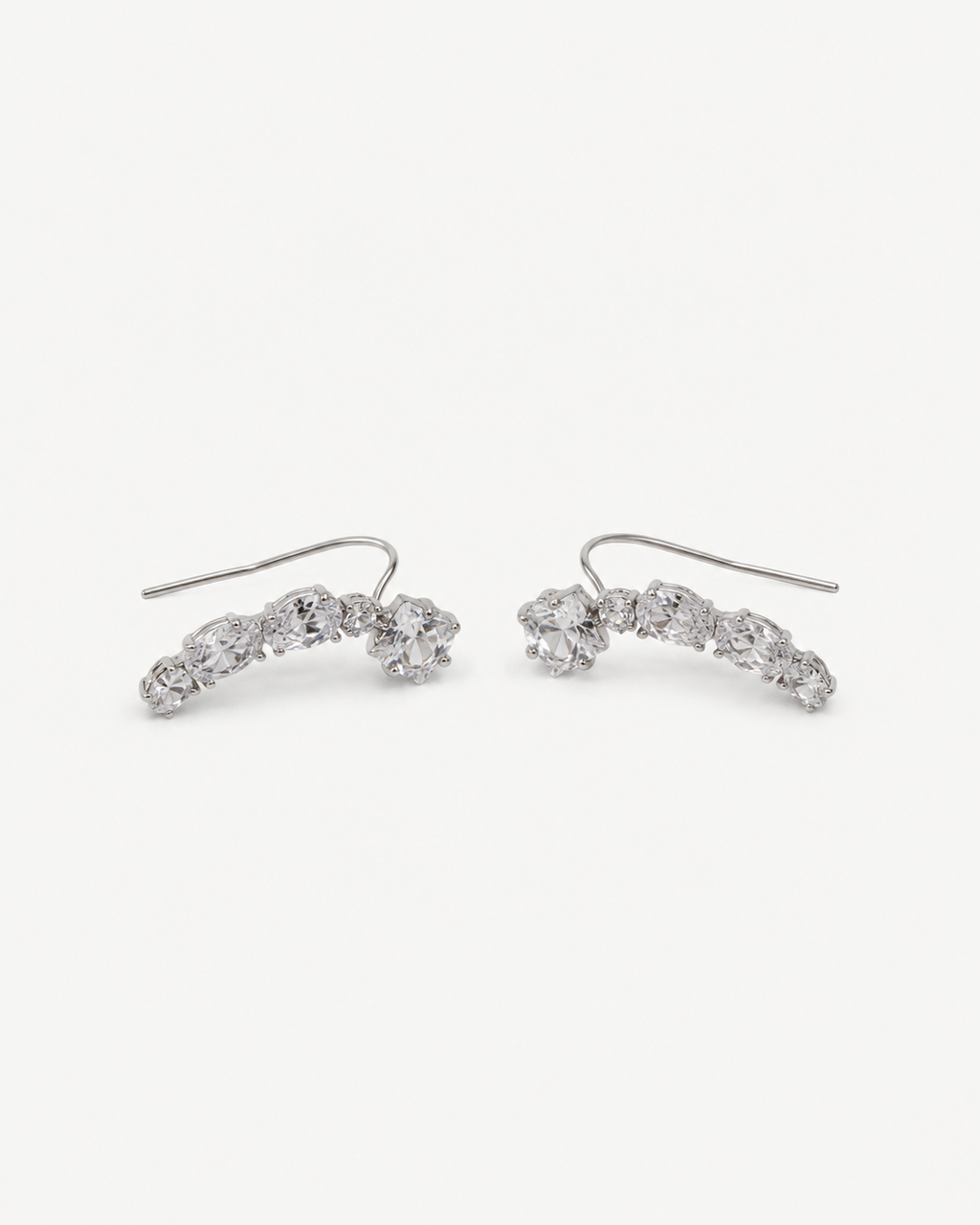 Kristal Taşlı Ear Cuff Küpe