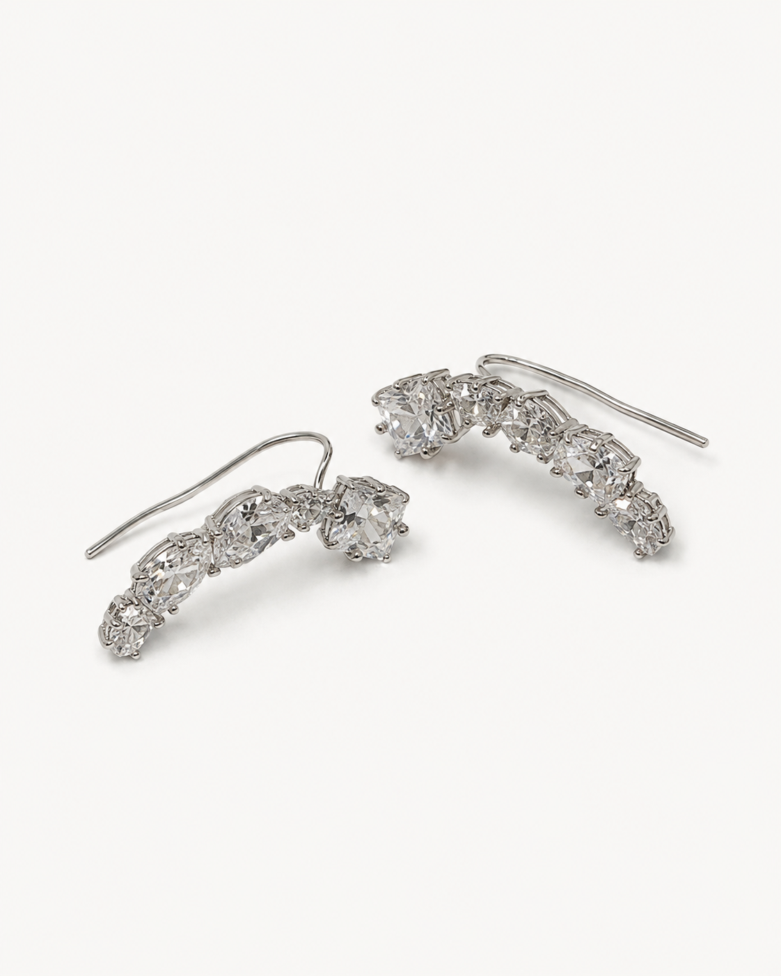 Kristal Taşlı Ear Cuff Küpe