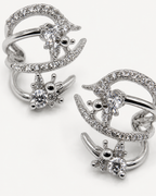 Taşlı Kıvrımlı Ear Cuff Küpe