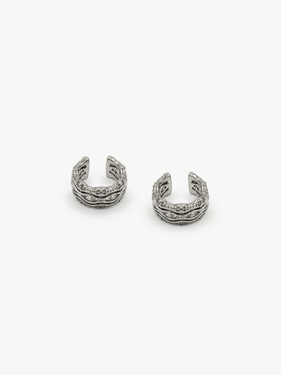 Taşlı Dalga Ear Cuff
