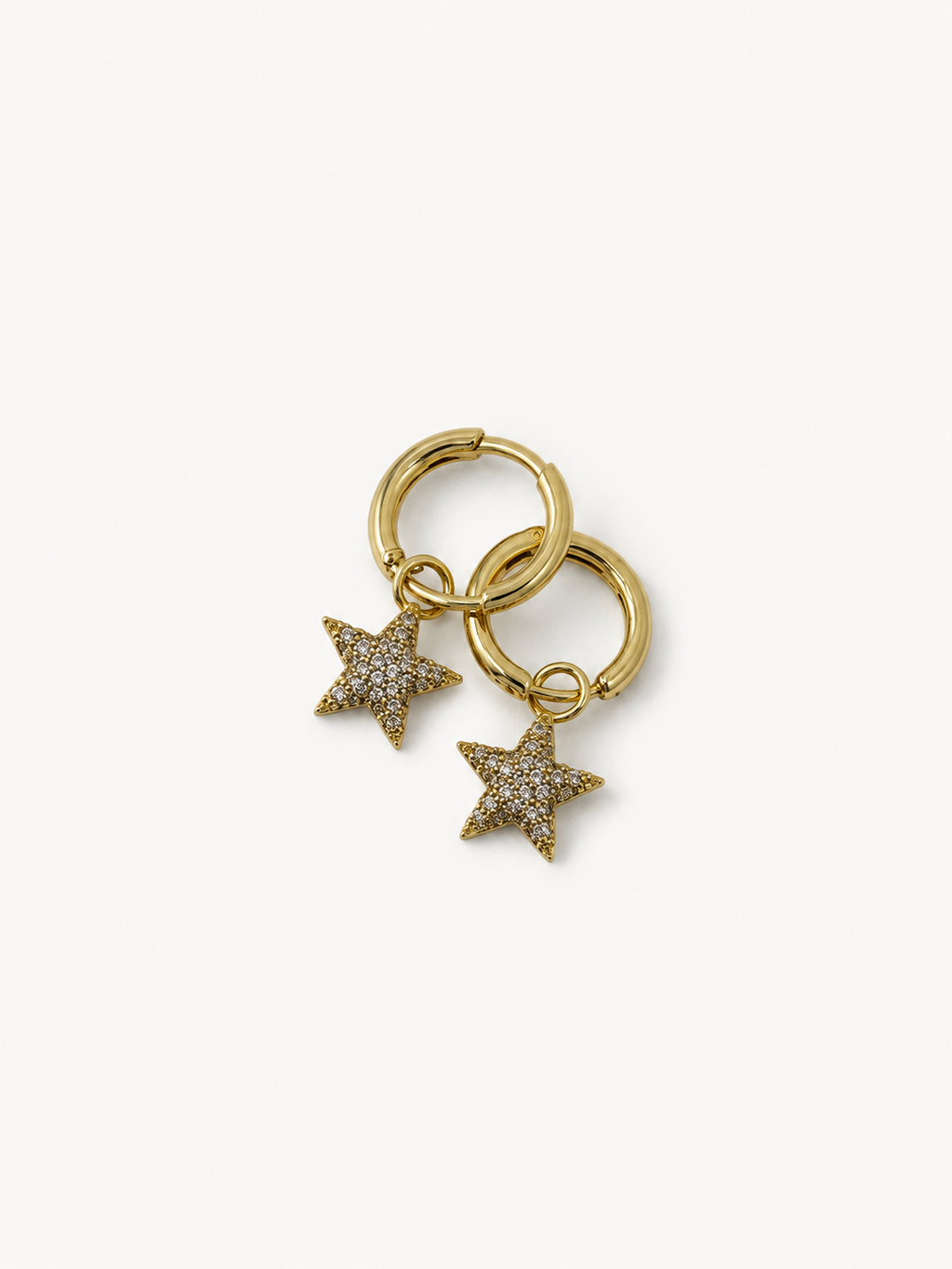 Işıltılı Yıldız Charm Küpe