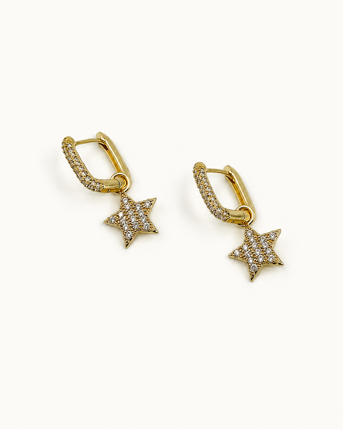Işıltılı Yıldız Charm Küpe