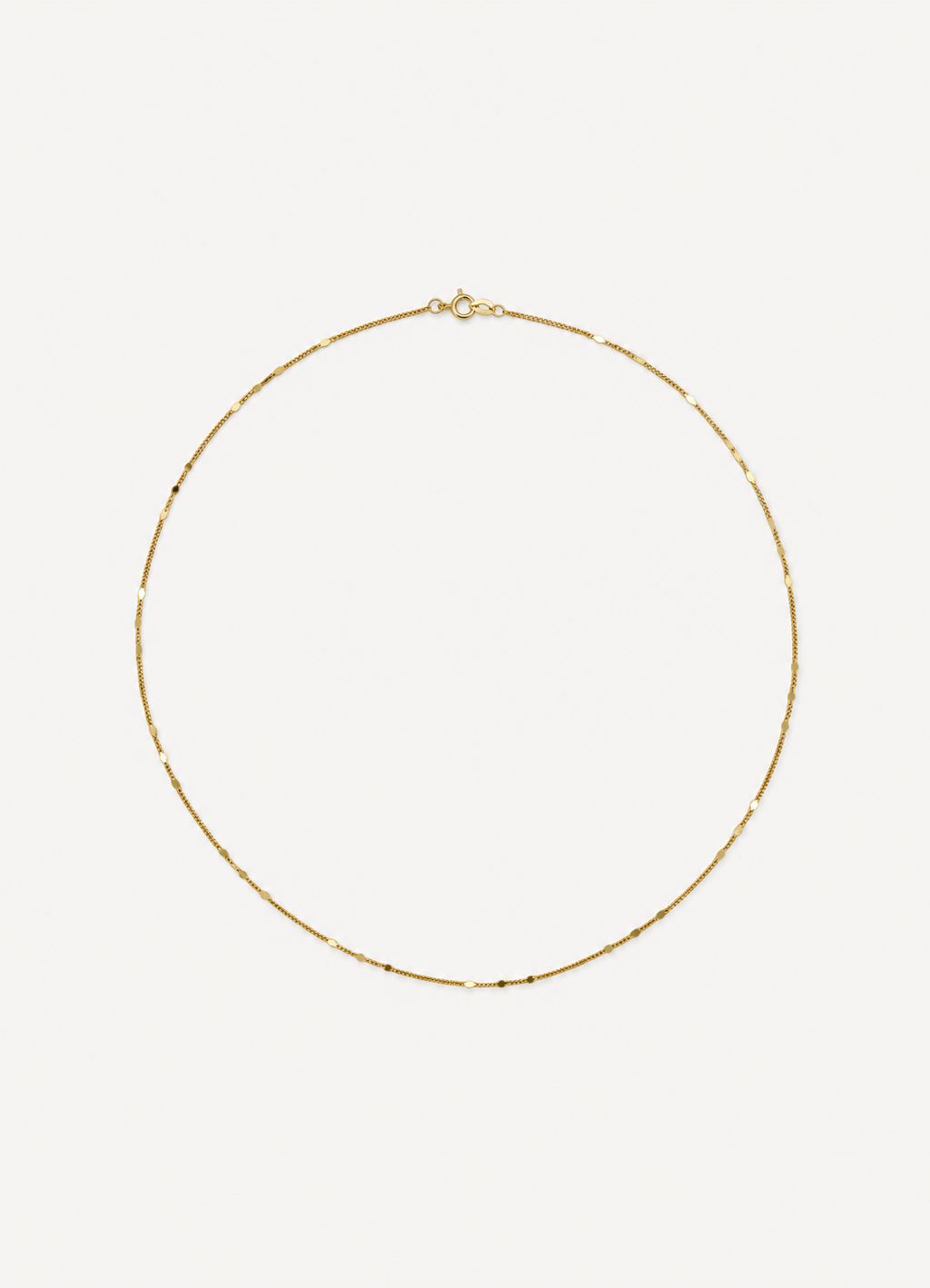 Minimal Işıltılı Zincir Kolye