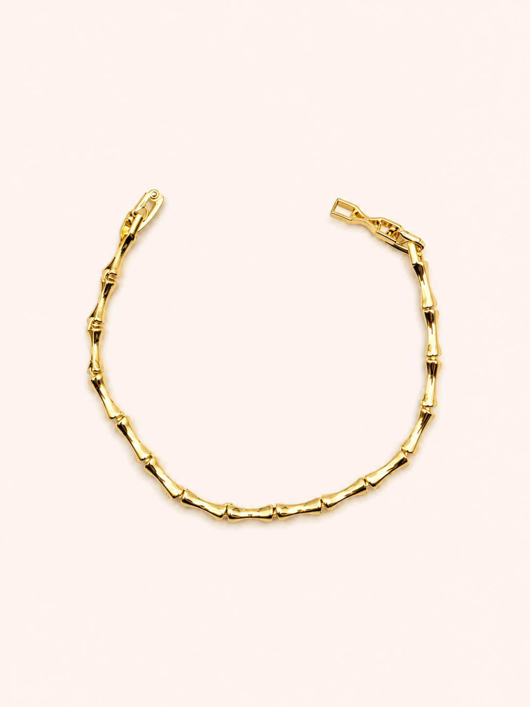 Gold Bambu Zincir Bileklik