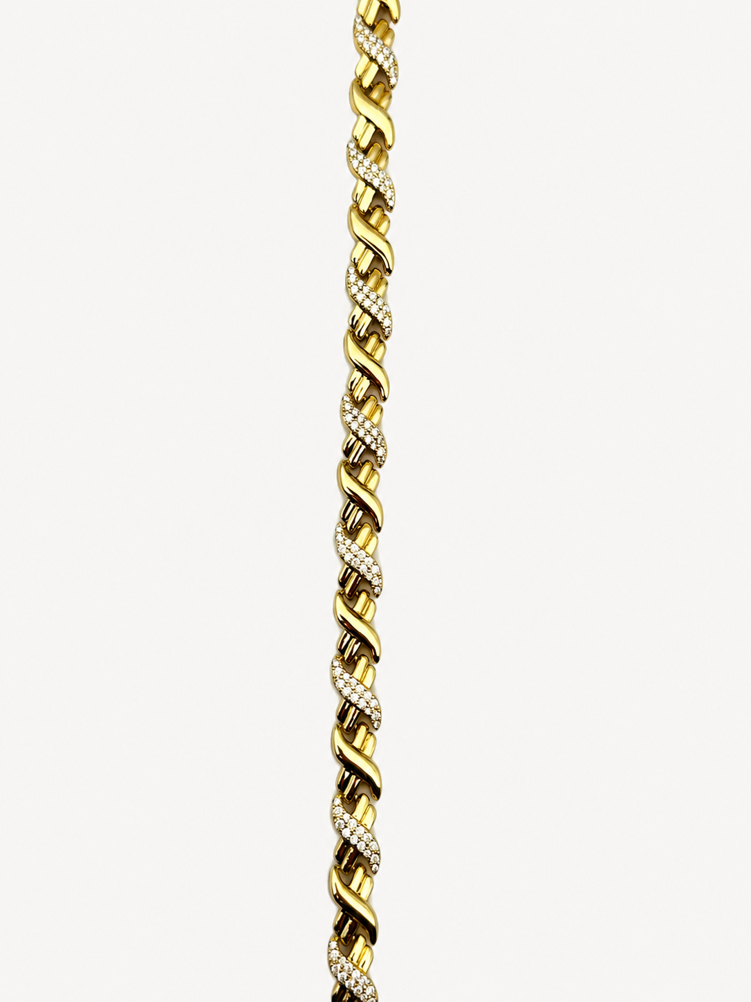 Gold Burgu Taşlı Bileklik
