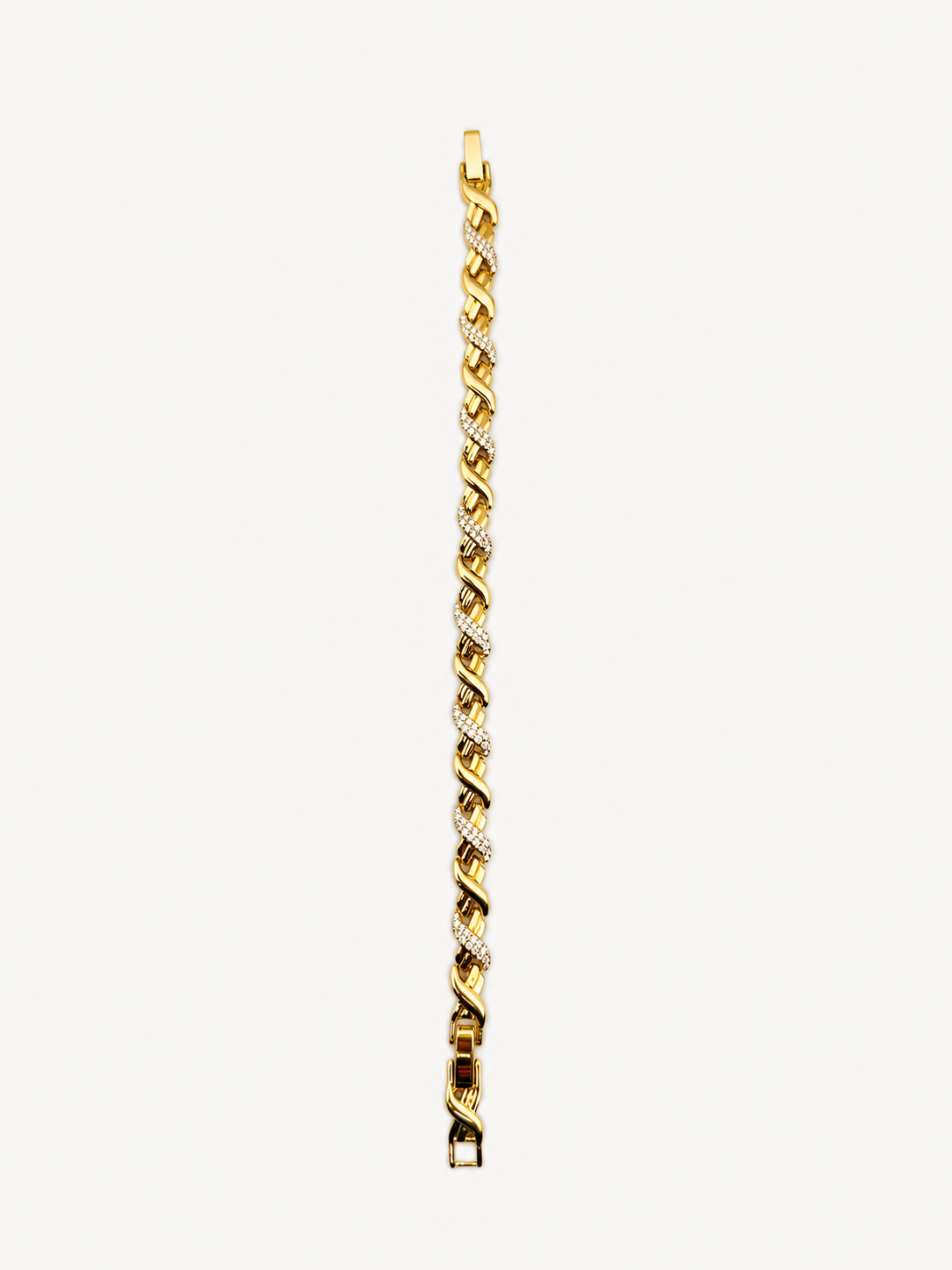 Gold Burgu Taşlı Bileklik