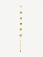 Gold Desenli Yonca Bileklik