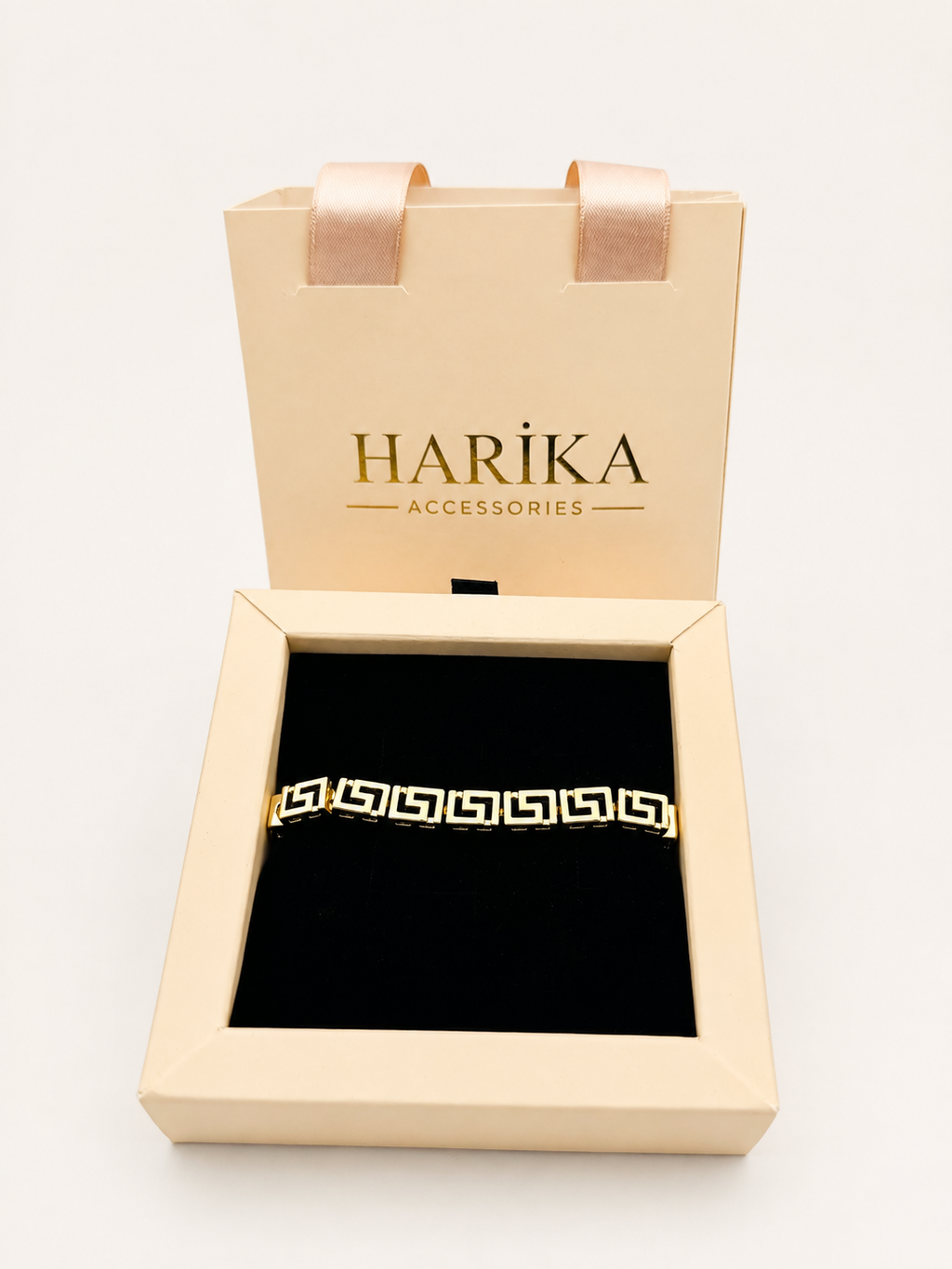 Gold Grek Desenli Bileklik