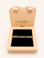 Gold Grek Desenli Taşlı Bileklik