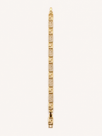 Gold Grek Desenli Taşlı Bileklik