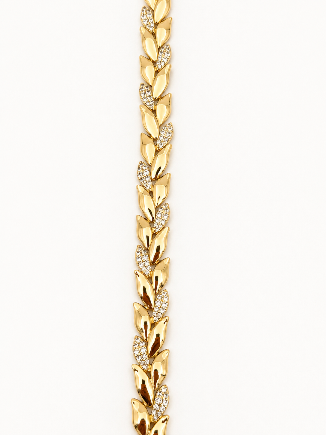 Gold Yaprak Taşlı Bileklik