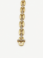 Gold Oval Zincir Bileklik