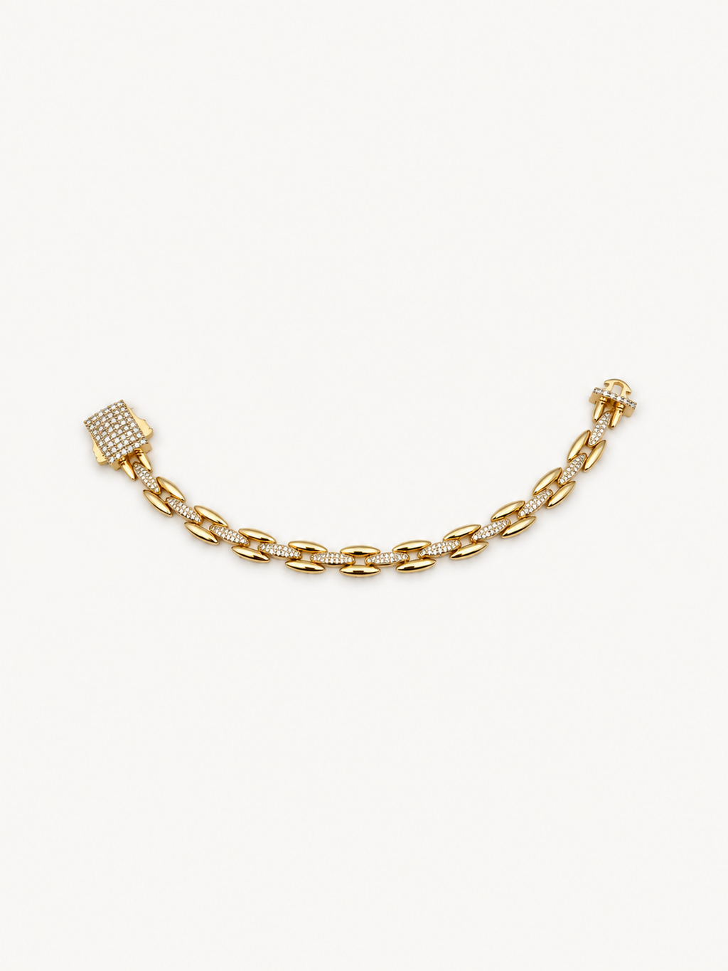 Gold Oval Zincir Bileklik