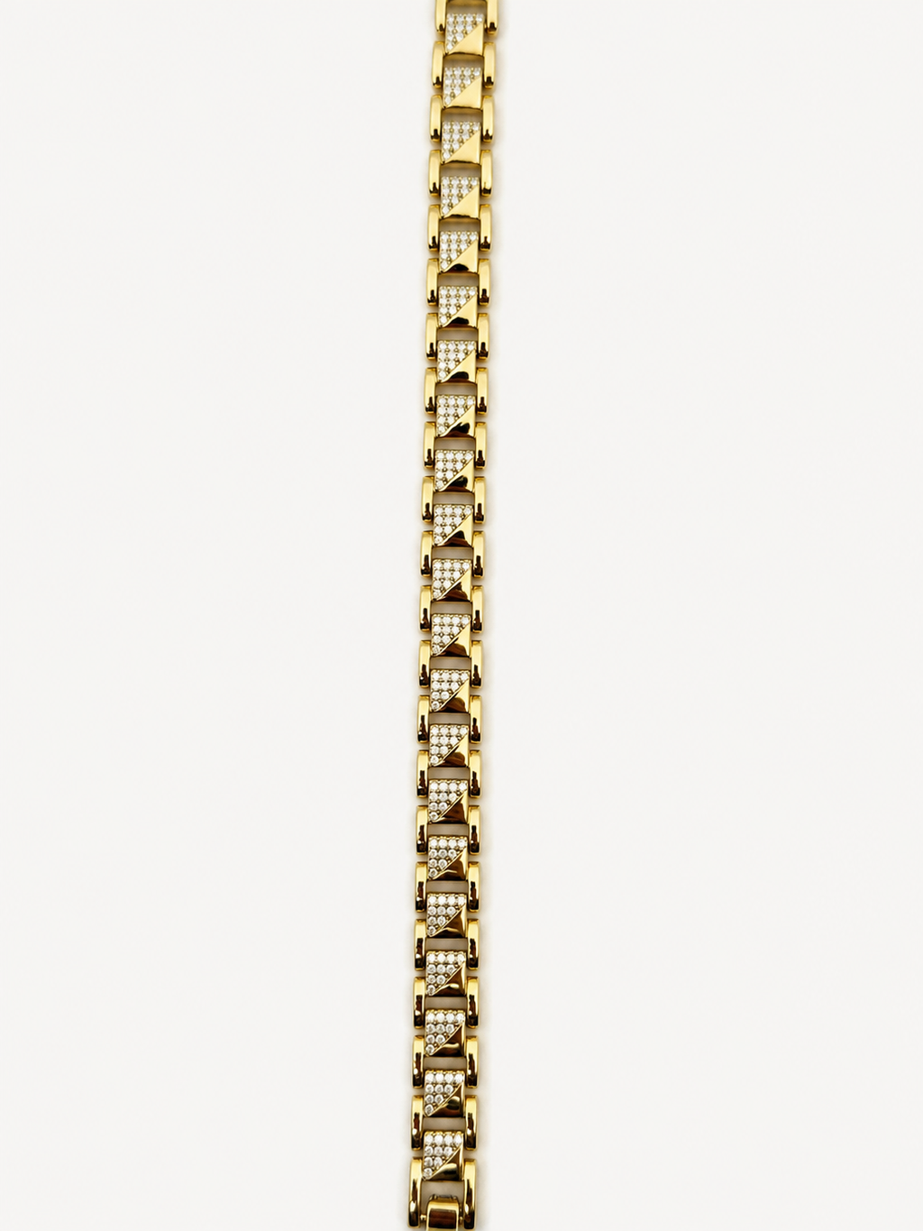 Gold Grek Desenli Taşlı Bileklik