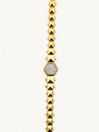 Gold Piramit Zincir Bileklik