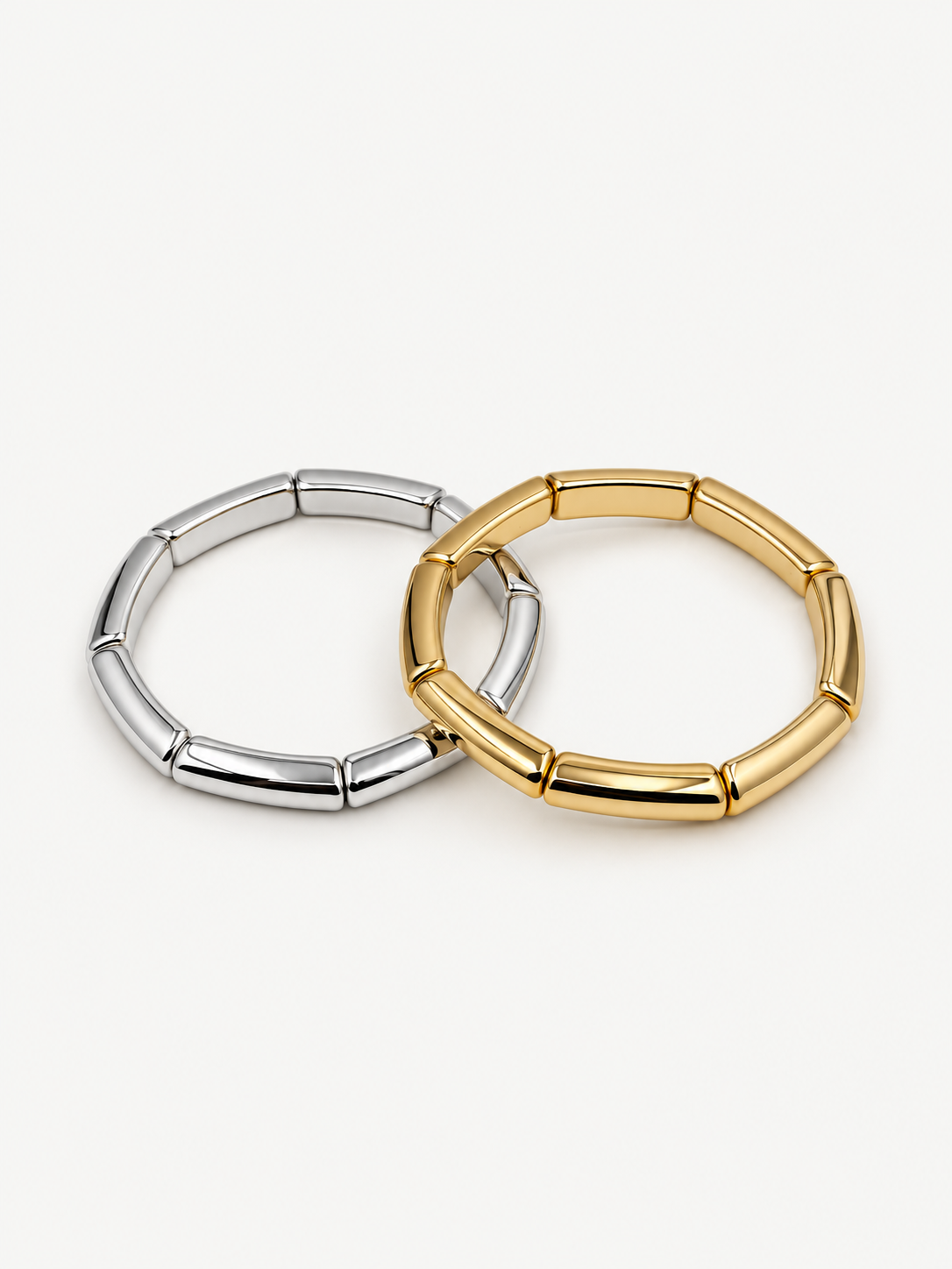 Gold & Silver 4’lü Lastik Bileklik Seti