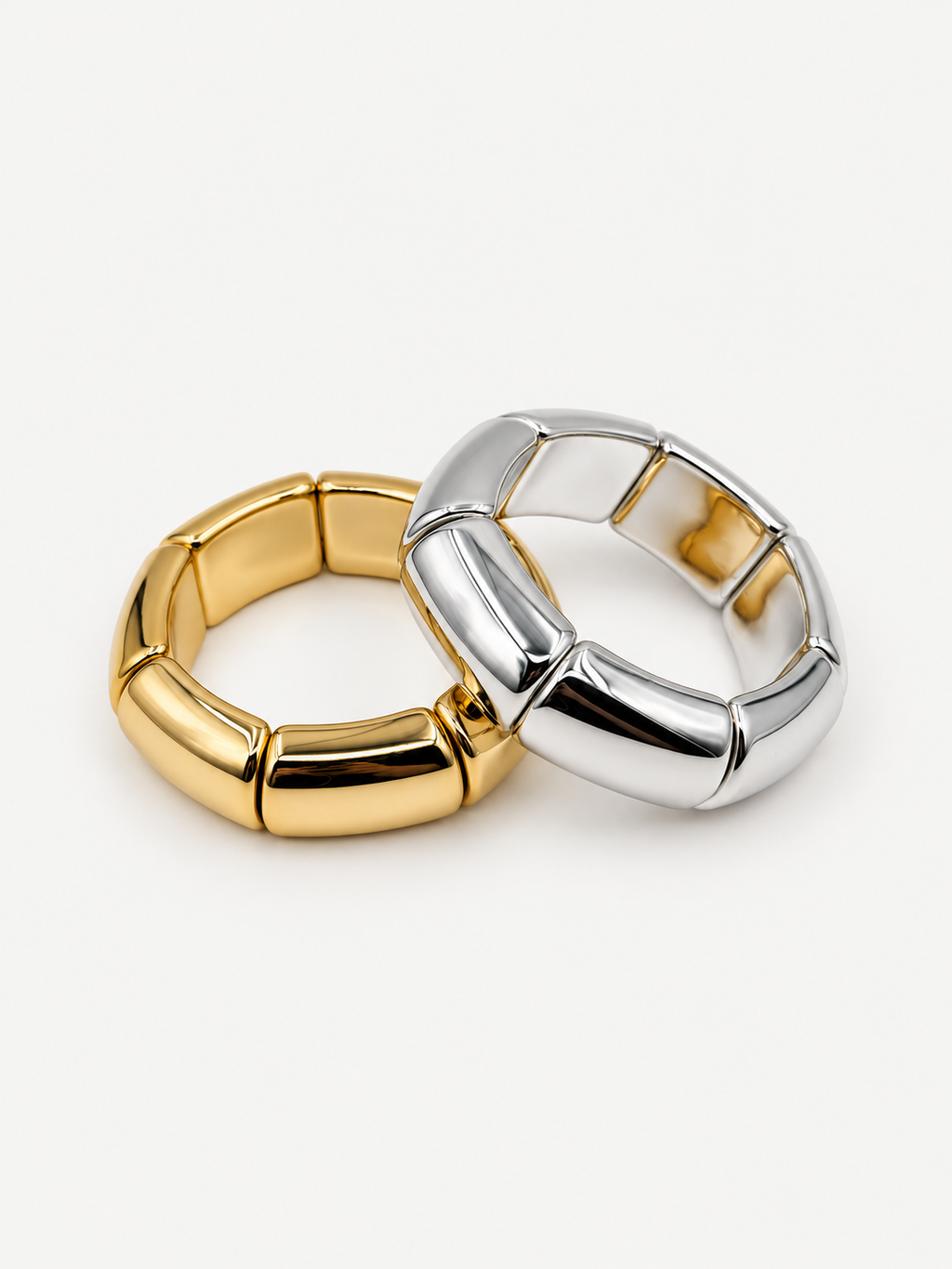 Gold & Silver 4’lü Lastik Bileklik Seti