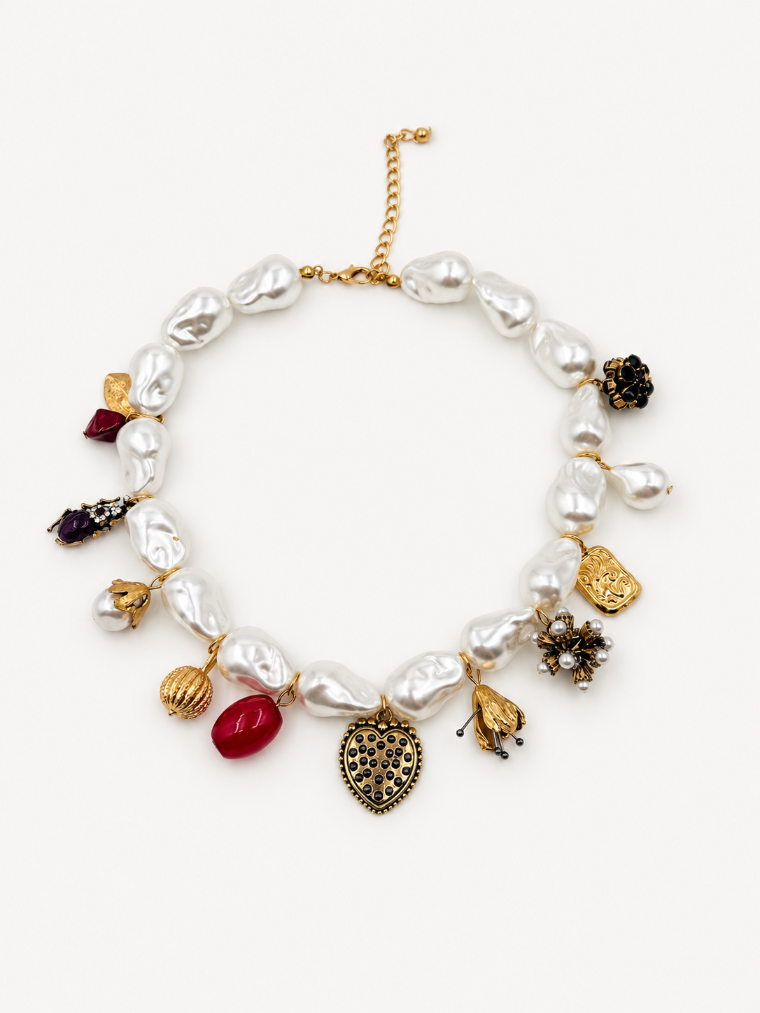 Barok İnci Charm Kolye