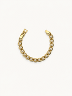 Gold Oval Taşlı Bileklik