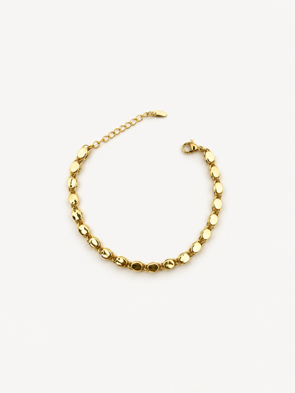 Gold Oval Zincir Bileklik