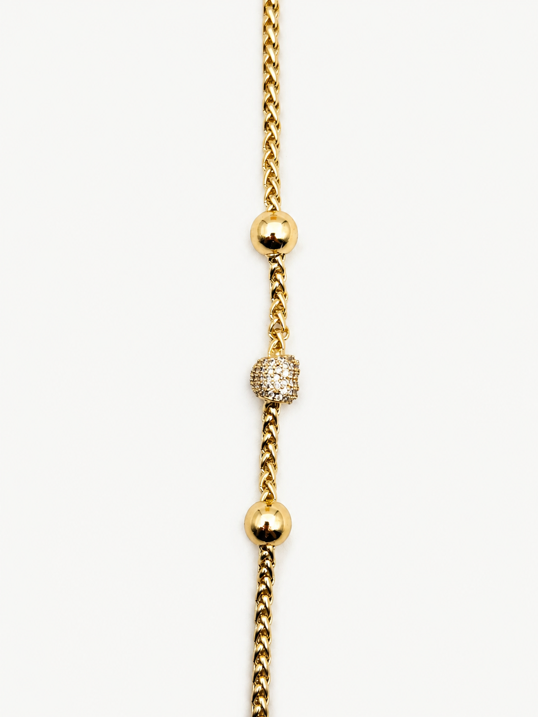 Gold Top Taş Detaylı Bileklik