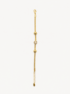 Gold Top Taş Detaylı Bileklik