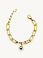 Gold Top Sallantılı Zincir Bileklik