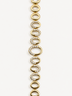 Gold Oval Taş Detaylı Bileklik